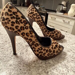 Aldo Leopard Print Heels Y2K